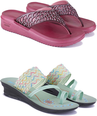 Pennen Women Slippers(Green , 7)