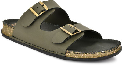 HRW Men Flip Flops(Green , 6)