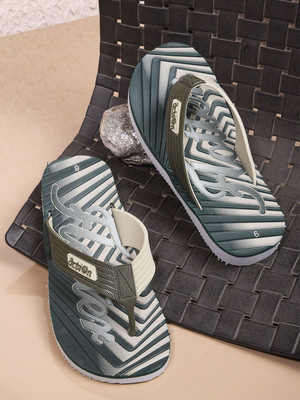 action Men GFL-1005 Slippers(Green, Grey , 6)