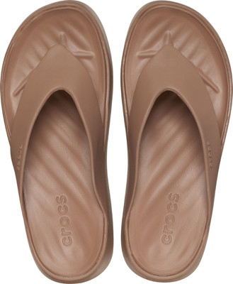 CROCS Women Women's Getaway Platform Flip Flops(Brown , 6 UK/India)