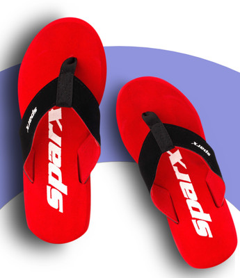 Sparx Men SFG-515 Flip Flops(White, Red , 9 UK/India)