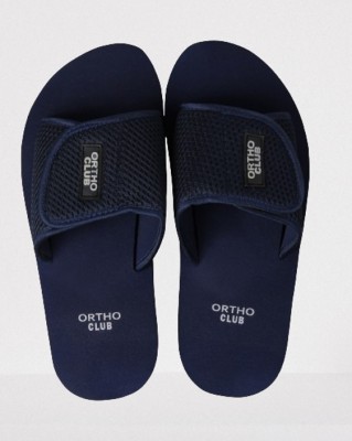 ORTHO CLUB Men Flip Flops(Blue , 13)