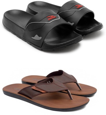 asian Men Slides(Black , 6)