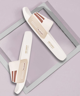 CAMPUS Men Slides(Off White , 9)