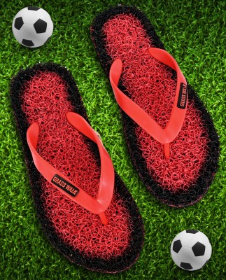 GRASS WALK Men Slippers(Red , 10)