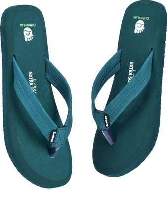 Lehar Women Soft and Comfortable Orthopedic Pain Relief Flip Flops(Olive , 6)