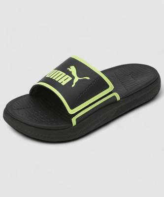 PUMA Men Slides(Black , 10)