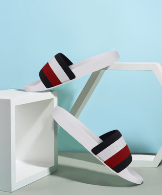 TOMMY HILFIGER Women Slides(Red , 4)