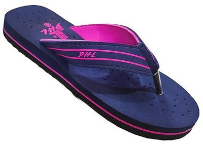 DHL Women Flip Flops(Blue , 9)