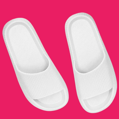 Judgement Men Flip Flops(White , 7)