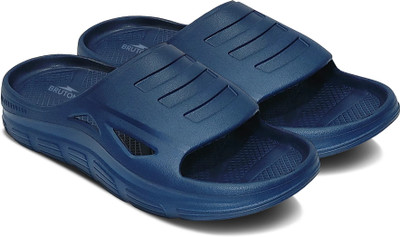 BRUTON Men Ortho | Slides | Flipflop | Clogs | Acupressure Slides(Blue , 7)