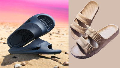 ventus Men Flip Flops(Blue, Beige , 10)