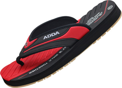Adda Men Slippers(Black, Blue , 6)