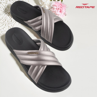 RED TAPE Women Slides(Copper , 8)