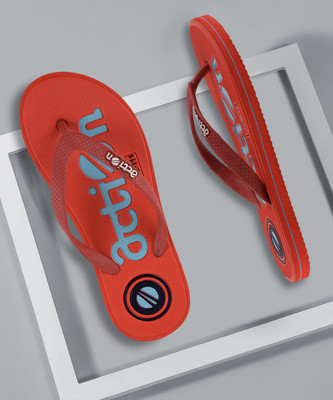 action Women Flip Flops(Red , 7)