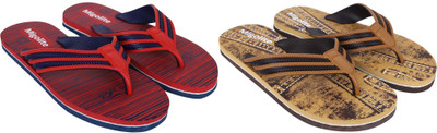 MIGOLITE Men Flip Flops(Red , 7)