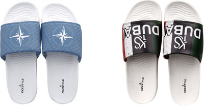 KICKSTYLE Men Slides(Multicolor , 9)