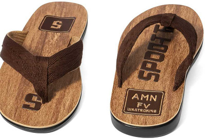 Fida Men Flip Flops(Brown , 8)