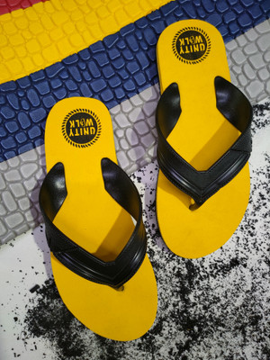 Unity Walk Men Slippers(Yellow , 9)