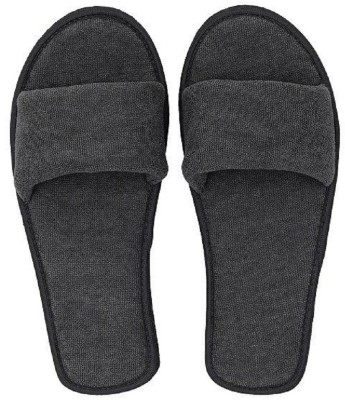 Ram Mart Women Women's & Girls' House Soft Slippers Indoor Home Slipper Open Toe Flats Slides(Grey , 4)