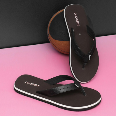 DUOSOFT Men Doctor Super Soft|Orthopedic|Lightweight|Diabetic|Antiskid Slippers(Brown , 7)