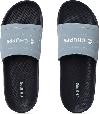 Chupps Men Craft Navy/Grey Men's Comfortable Slides & Flip Flop Slides(Blue, Grey , 11)