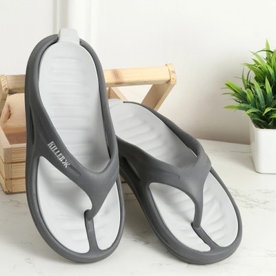 KILLER Men Dual Tone slipper comes with Removable Insole, Ultra Comfort & Anti Slip Backing Slippers(Grey , 9)
