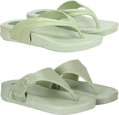 WOCMEC Women Slides(Green, Green , 8)