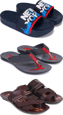 Pennen Men Slippers(Multicolor , 9)