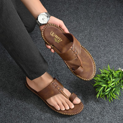 Softy Vegen Men Slippers(Brown , 9)