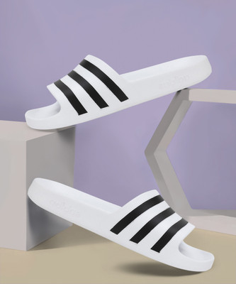 ADIDAS Men ADILETTE AQUA Slides(White , 6)