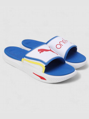 PUMA Men Slides(White , 7)