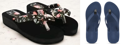 KOMOPT Women Slippers(Multicolor , 6)