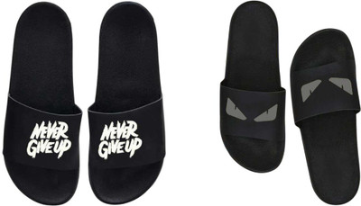 nvisan Men Slides(Grey, White, Black , 10)