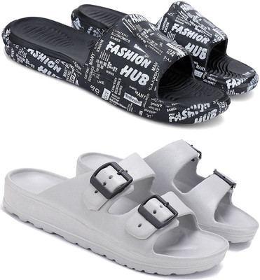 ORICUM Men Slides(Grey , 9)