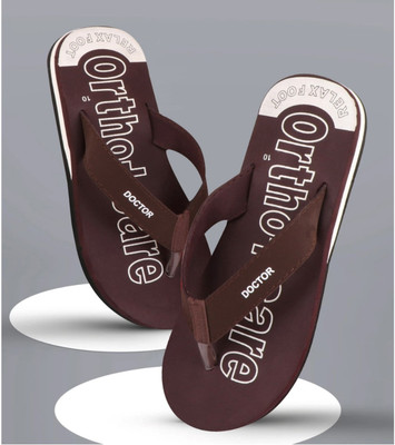 Elevarse Men Flip Flops(Brown , 10)