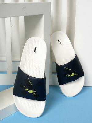 HRX by Hrithik Roshan Men Slides(Off White, Black , 6)