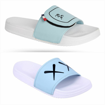 PERY-PAO Men Slides(Multicolor , 8)