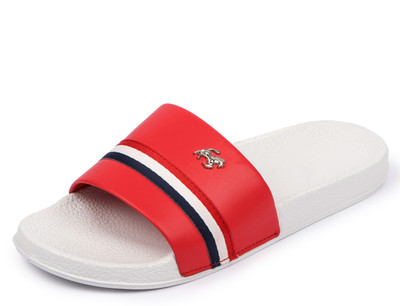 Shoe Mate Men Slides(Red , 7)