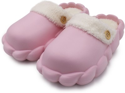 VRITRAZ Women Slippers(Pink, White , 8)