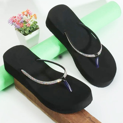 JMPW SPORT Women Slippers(Black , 4)