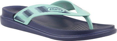 WELCOME Women Lightweight with Arch Support Durable Anti-Skid & Stylish Dailywear| Slippers(Navy , 7)