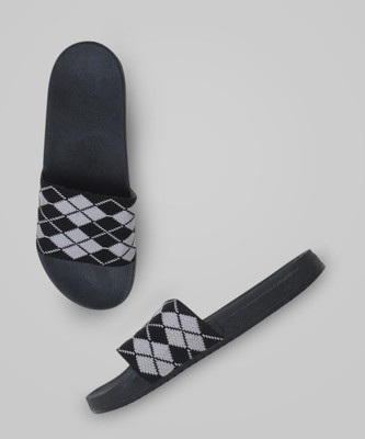 Pampy Angel Men Men Classic, Lightweight, Ultra cushion, Trendy Flipflops, Slipper, Slides Slides(Black , 7)