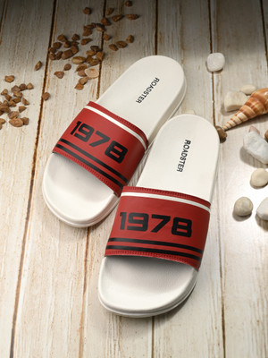 Roadster Men Slides(Black , 10)