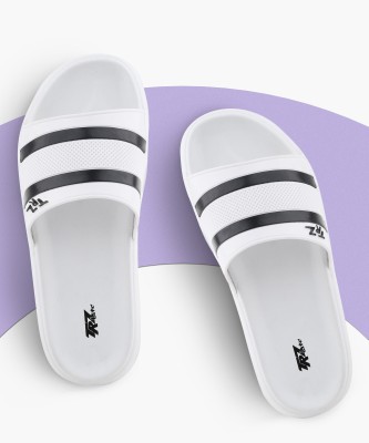 TRZ Men Slides(White , 9)