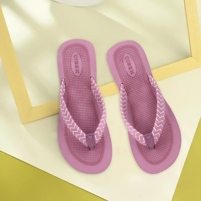 CIBEK Women Flip Flops(Pink , 7)