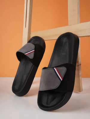 Foot Print Men Slides(Grey , 11)