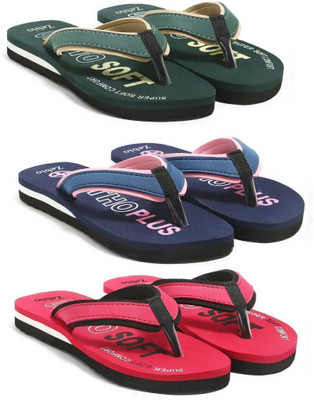 zebio Women Slippers(Multicolor , 6)