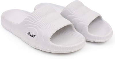 ARBIA FUNKI Men Flip Flops(White , 9)