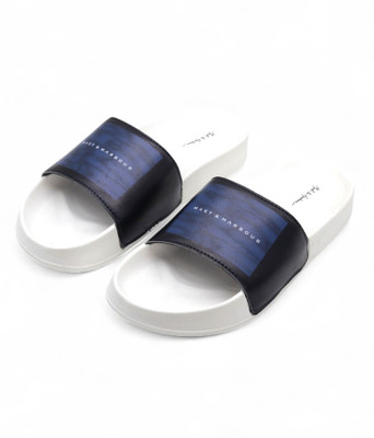 Mast & Harbour Men Slides(White , 7)
